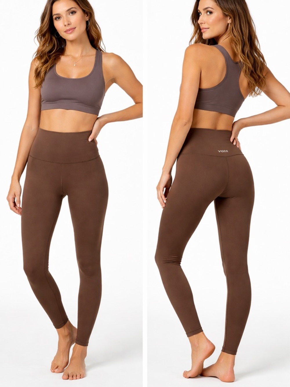 VUORI Brown High Rise Leggings XS NWOT Soft Stretch Athleisure‎ Yoga Pants